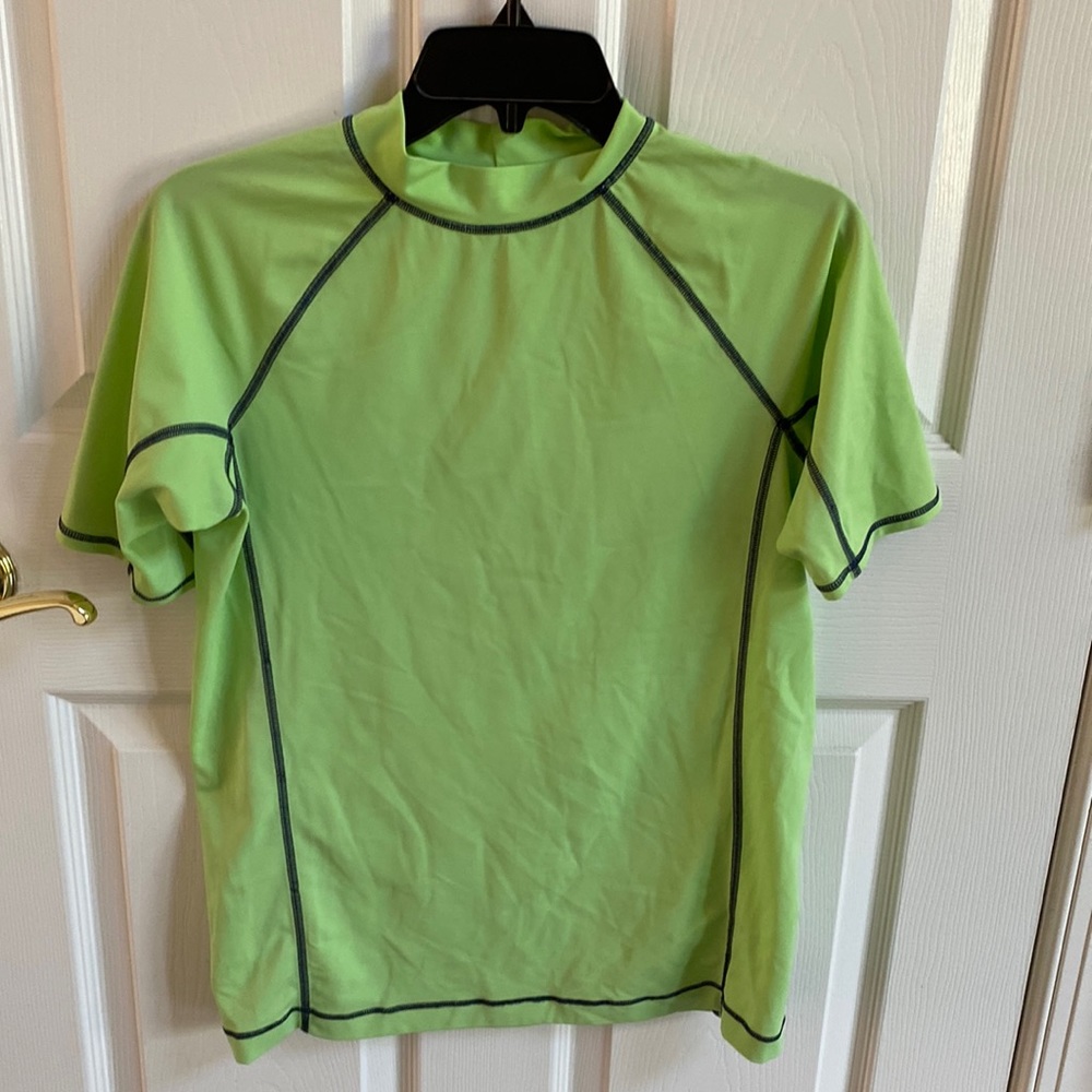 Lands’End green size L (14-16) UV swim shirt